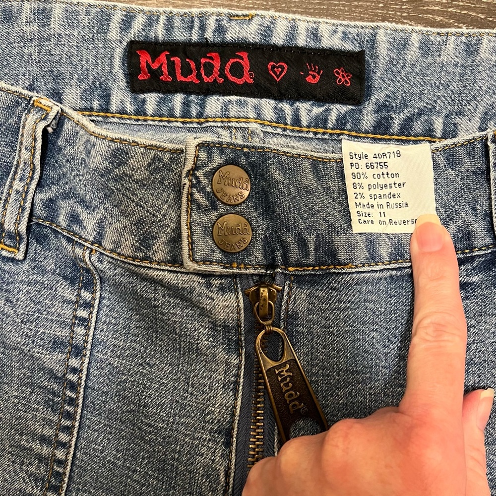 🚫SOLD🚫 Vintage Y2K Mudd Low Rise Wide Flare Jeans - Picture 4 of 4